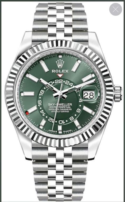 rolex skydweller verde|rolex perpetual sky dweller.